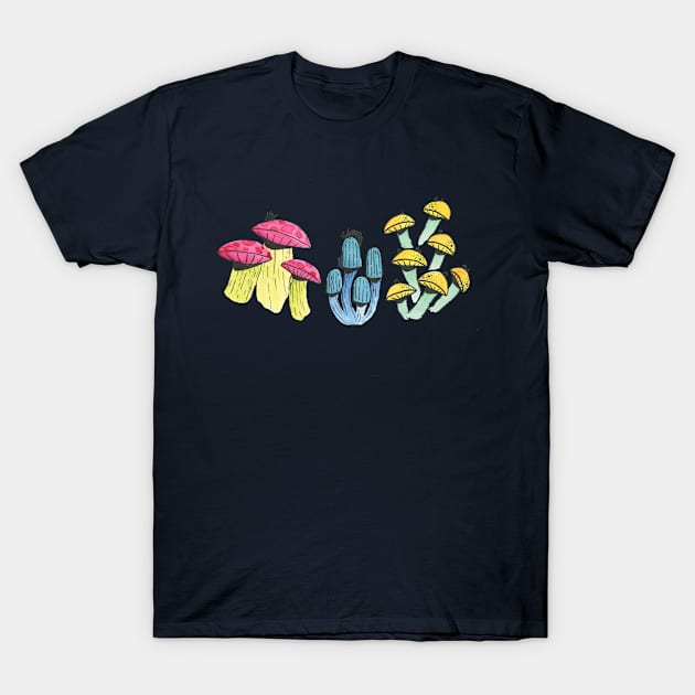 Mushrooms 2 :: Flowers and Fungi T-Shirt by Platinumfrog